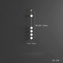 Axyaa LED Magic Bean Brass Ball Chandelier for Modern Living Room & Bar Counter