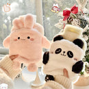 Axyaa Kawaii Plush Hot Water Bottle for Women Period Pain Relief and Comfort