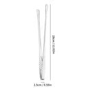 Axyaa Stainless Steel Long Handle Food Tongs - Non-Slip BBQ Steak Kitchen Tool