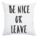 Axyaa Beauty Life Place Love Polyester Cushion Cover Decorative Pillow Case