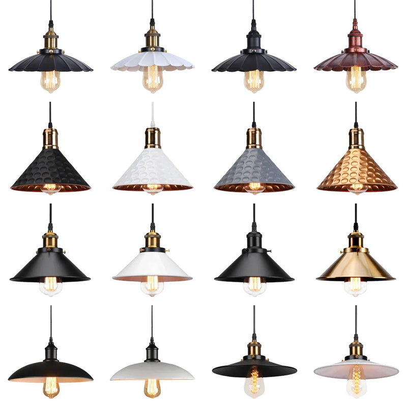 Axyaa Retro Iron Pendant Light: Industrial Vintage Dining Room Chandelier