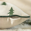 Axyaa Christmas Tree Embroidery Throw Pillow Cover - Cojines Sofa Cushion Cover