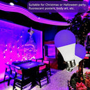 Axyaa 9W UV LED Purple Bulb for Halloween Party Decor
