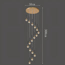 Axyaa Crystal Glass Ball Chandelier for Home Decor