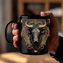 Axyaa Silver Lion King Ceramic Coffee Mug - Perfect Gift for Friends, Home or Office