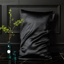 Axyaa Simulated Silk Satin Pillowcases Set of 2 with Envelope Closure