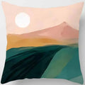 Axyaa Floral Landscape Home Decor Print Pillow Cover