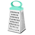 Axyaa 4-Sided Stainless Steel Grater Kitchen Gadget for Vegetables, Cheese, Potatoes