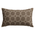 Axyaa White Floral Embroidered Cushion Cover - Elegant Home Decor