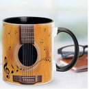 Metallic Guitar Pattern Mug by Axyaa: Rock Band Enthusiasts' Home Coffee Cup