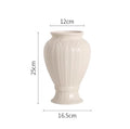 Axyaa Rose Light Luxury Vase: French Style Cream Ornaments for Home Decor