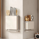 Axyaa Countertop Cutlery & Utensil Holder, Wall Mounted Kitchen Organizer Rack