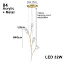 Axyaa Tulips Pendant Lights: Elegant Textured Lustre Flowers LED Dimmable Lamps