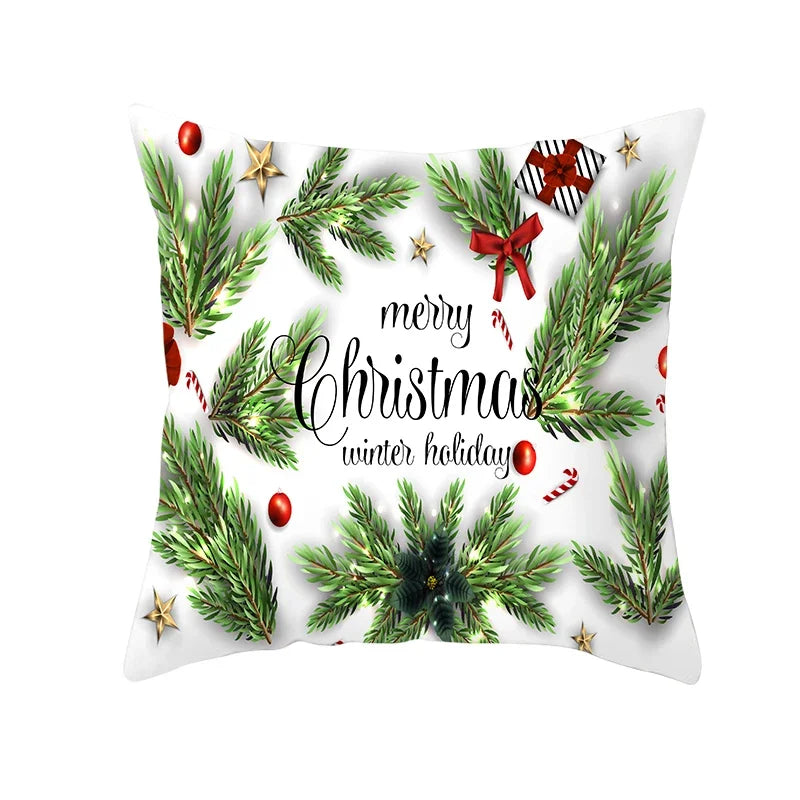 Axyaa Christmas Tree Print Pillow Case - 45x45cm