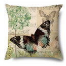 Enchanted Garden Butterfly Moth Pillow Cover by Axyaa - Sofa Bedroom Car Cushion Cover