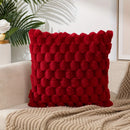 Axyaa Red Solid Cushion Cover Soft Pillowcase for Home Decor Sofa Bedroom