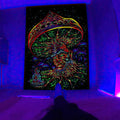 Axyaa Black Light Tapestry for UV Reactive Psychedelic Vibe