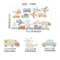 Watercolor Vehicles Wall Decals for Kids Room by Axyaa