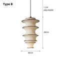 Axyaa Nordic Loft Chandelier: Creative Japanese Style Pendant Light for Living Room and Bedroom