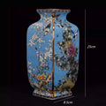 Axyaa Antique Enamel Square Bottle - Jingdezhen Handicraft Home Decor