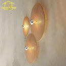 Axyaa Rattan Weaving Wall Lamps: Japanese E27 LED Indoor Lighting for Home, Hotel, and Tea House