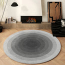 Axyaa Cream Gradient Round Rug Modern Minimalist Living Room Bedroom Decor