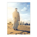 Sunrise Mosque Canvas Print by Axyaa - Islamic Wall Art Poster for Home Decor