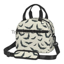 Axyaa Halloween Bats Insulated Lunch Bag with Adjustable Strap