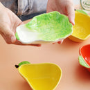 Axya Ceramic Vegetable Fruit Shape Sauce Dish Dessert Bowl Tableware