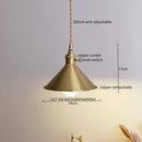 Axyaa Copper LED Pendant Light for Modern Living Spaces