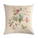 Axyaa Spring Paris Bird Flower Pillowcase Set for 45x45 Cm Pillows