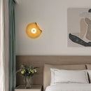 Axyaa Amber Gray Art Deco Glass LED Wall Light Sconce 3000K for Bedroom Stairs