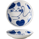 Axyaa Underglazed Cat Kitten Small Snack Plate