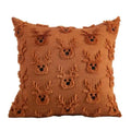 Axyaa Green Pumpkin Plush Faux Fur Couch Pillow Cover