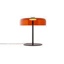 Axyaa Glass Amber Green LED Table Lamp for Luxurious Living Spaces