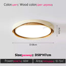 Axyaa Walnut LED Ceiling Lamp for Modern Living Room & Bedroom
