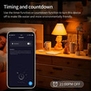 Axyaa Smart LED Bulb: 9W-18W RGB Dimmable Lamp with Timer Control
