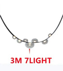 Axyaa Luxury Leather Dimmable Glass LED Chandelier for Home, Hotel, and Bar Settings