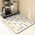 Axyaa Wave Pattern Silicone Coasters - Kitchen Decor & Drying Mat