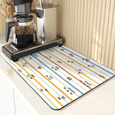 Axyaa Wave Pattern Silicone Coasters - Kitchen Decor & Drying Mat