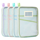 Axyaa Double-layer Mesh Zipper Stationery Organizer: Large Capacity School Office Supplies Bag