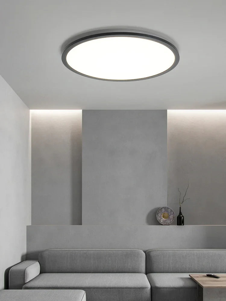 Axyaa Ultrathin LED Ceiling Lamp, Modern Round Lights for Living Room, Bedroom, and Dining Area