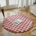 Axyaa Bubble Velvet Faux Rabbit Fur Carpet - Soft & Fluffy Pet Mat for Modern Living Room