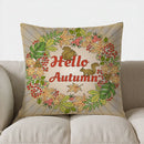 Axyaa Autumn Squirrels & Leaves Pillow Cover