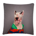 Axyaa Dog Art Print Polyester Cushion Cover for Home Sofa Car Decor