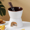 Axyaa Ceramic Chocolate Ice Cream Hotpot Stove - Creative Tableware for Cheese & Chocolate