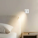 Axyaa Rotatable Wall Spot Light for Hotel Bedroom Reading, Modern Embedded Design