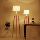 Axyaa Wooden Art Decor Floor Lamp for Living Room Bedroom Kitchen Stand Bedside