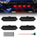 Axyaa Tacoma TRD Sport 2024-2025 Grille Lights LED Warning DRL in White Amber Blue Red