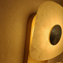 Marble LED Wall Light Dimmable Brass Gold Sconce by Axyaa